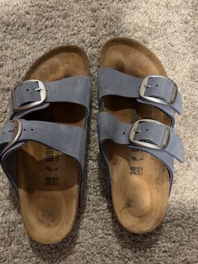 Birkenstock Blue Arizona Two-Strap Sandals